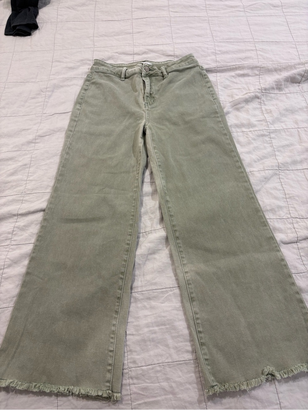Zenana Outfitters Wide-Leg Jeans in Sage